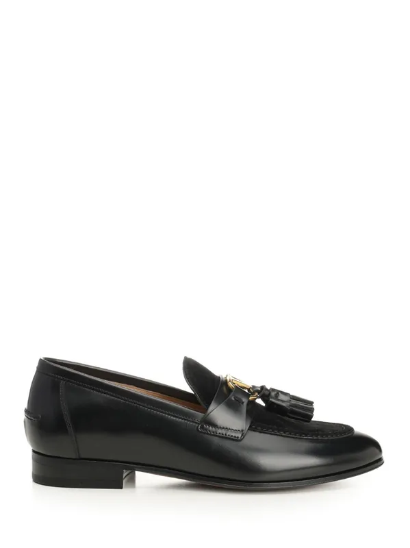 Vlogo Loafer Loafers Black - Valentino Garavani