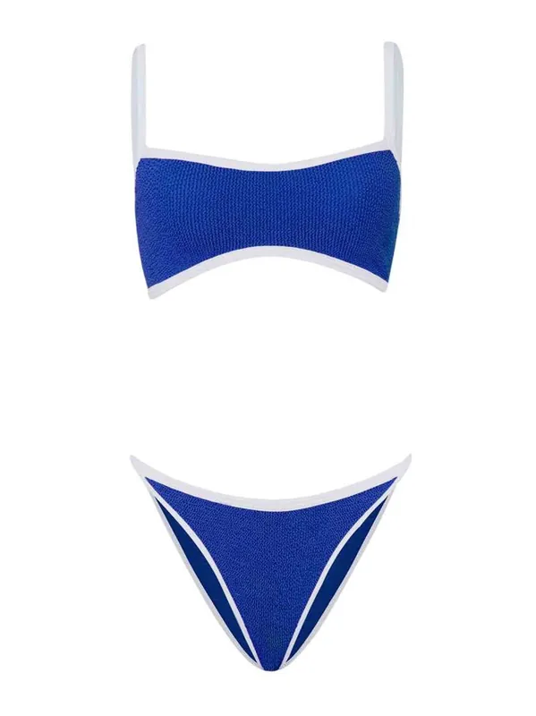 Tyler Bikini In Royal Blue/White - Hunza G