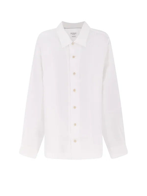 Easy Fit Linen Shirt - Brunello Cucinelli