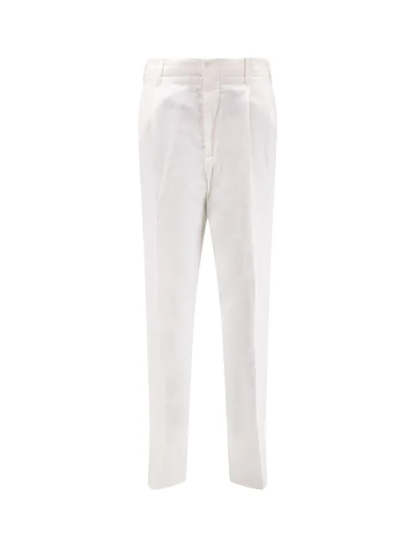 Linen And Cotton Trousers - Brunello Cucinelli
