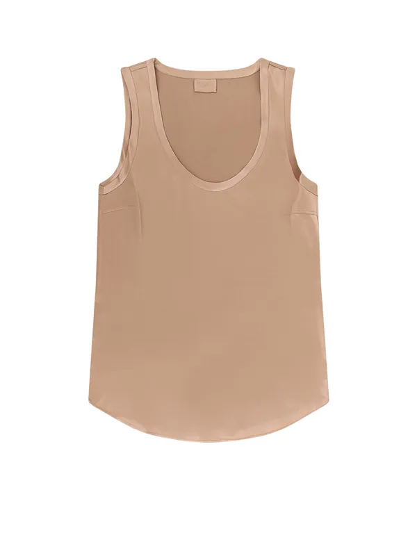 Stretch Silk Tank Top - Brunello Cucinelli