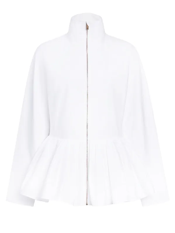 Cotton Poplin Peplum Jacket - Alaïa