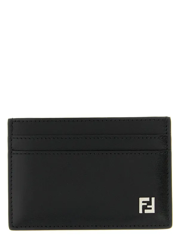 Squared Ff Wallets And Card Holders Black - Fendi