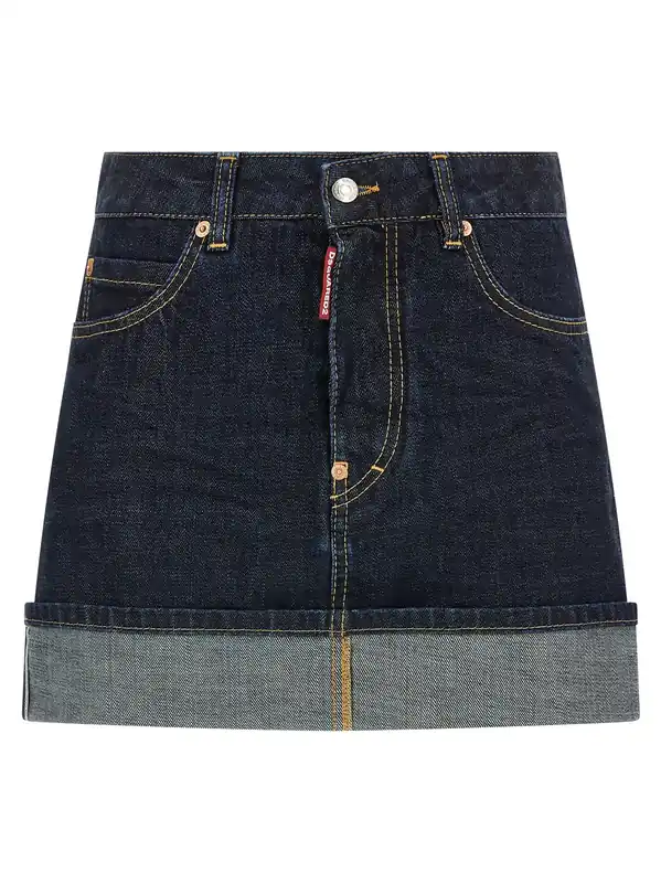 Cimosa Authentic Japanese Denim Skirts Blue - Dsquared2