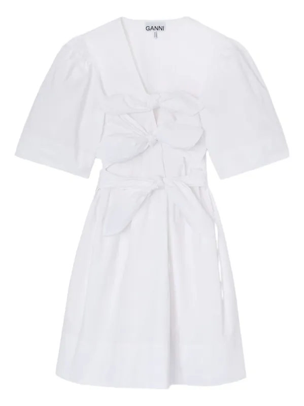Organic Cotton Mini Dress - Ganni