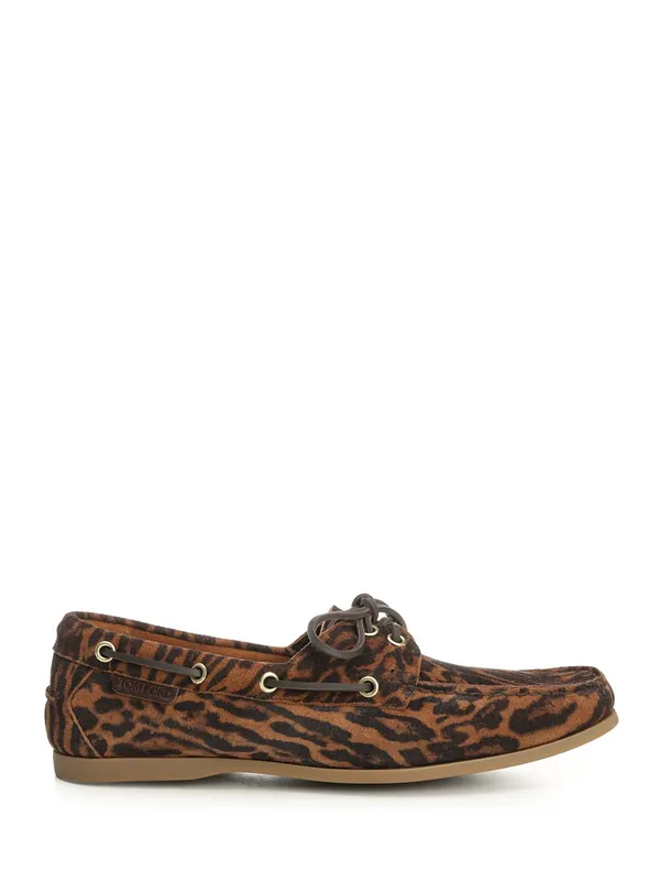 Suede Boat Shoes Scarpe Basse Animalier - Tom Ford