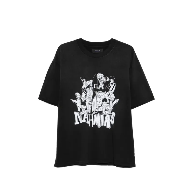 T Shirts Black, White - Nahmias