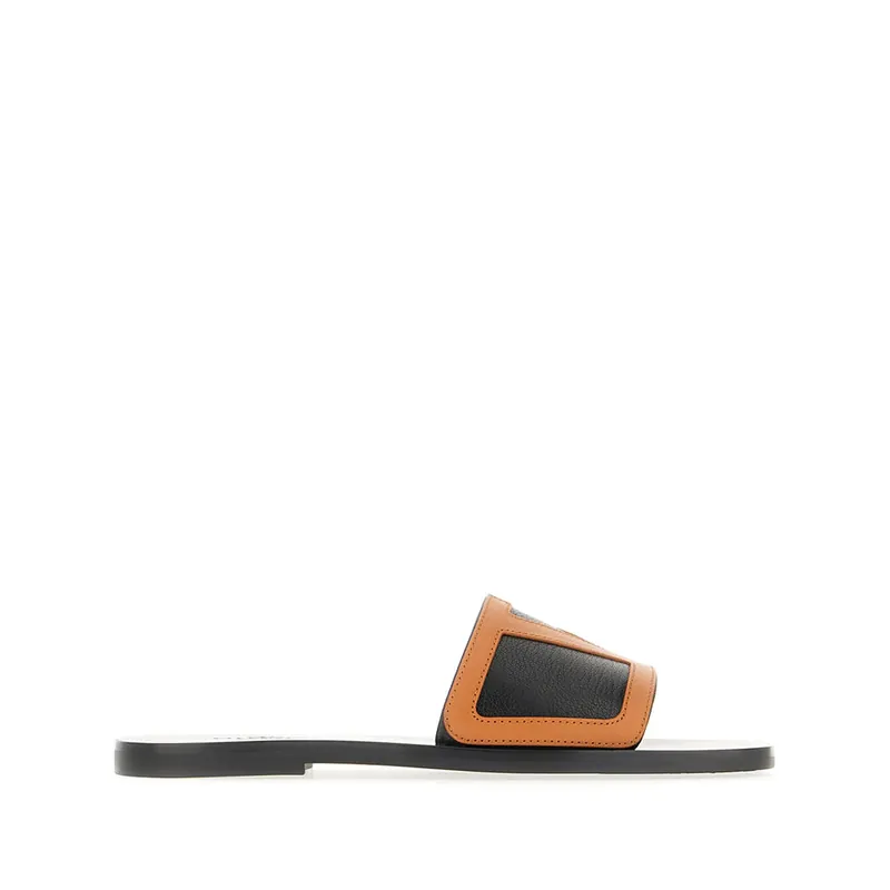 VLogo Signature Shoes Black, Brown - Valentino Garavani