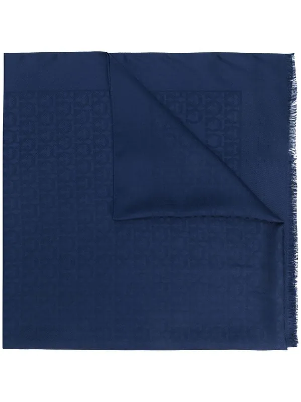 Gancini Silk And Wool Stole - Ferragamo