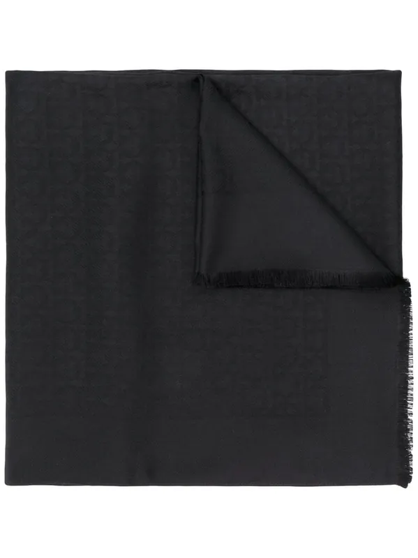Gancini Silk And Wool Stole - Ferragamo