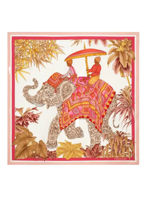 Printed Silk Foulard - Ferragamo