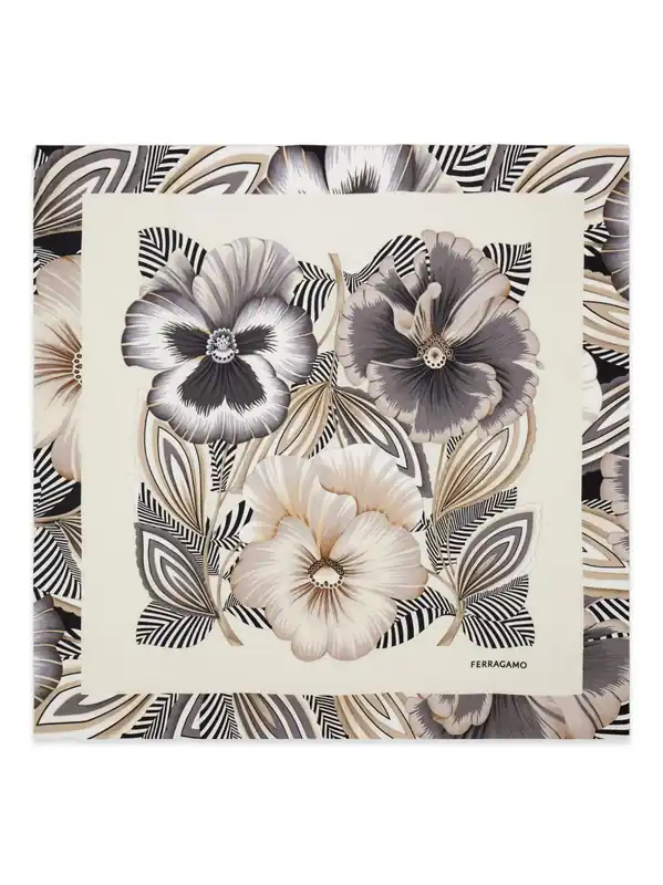 Printed Silk Foulard - Ferragamo