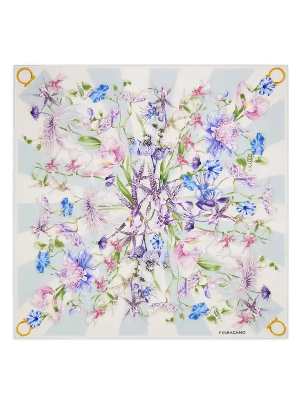 Printed Silk Foulard - Ferragamo