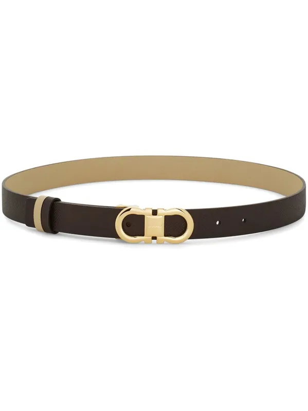 Gancini Leather Belt - Ferragamo