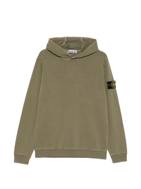 Logo Cotton Hoodie - Stone Island