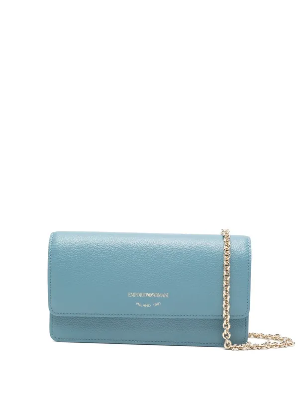 Leather Wallet On Chain - Emporio Armani