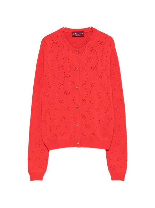 Gg Cotton Cardigan - Gucci