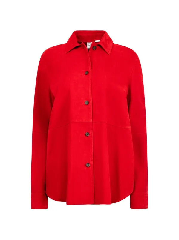 Suede Leather Overshirt - Toteme