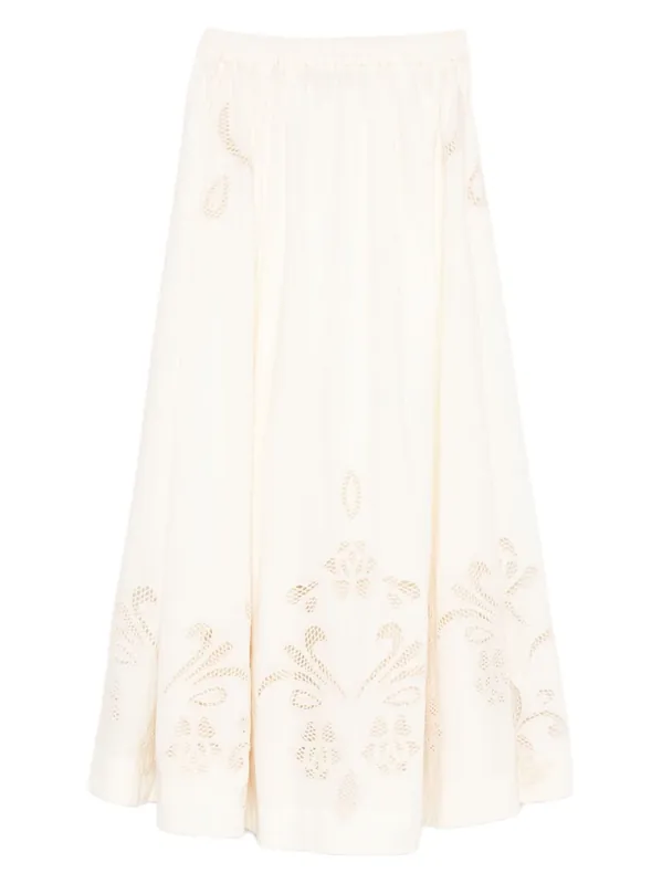 Embroidered Cotton Skirt - Forte_Forte