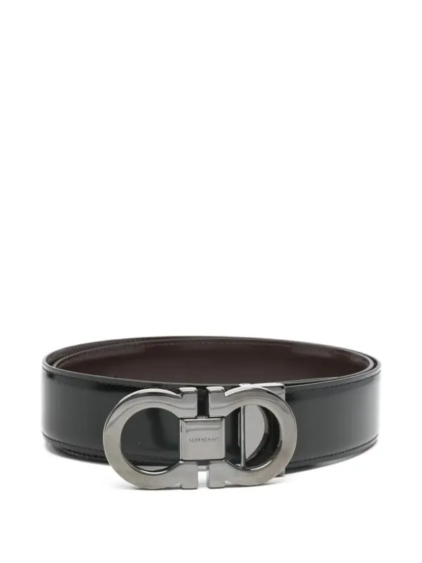 Gancini Leather Belt - Ferragamo