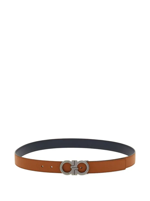 Gancini Leather Belt - Ferragamo