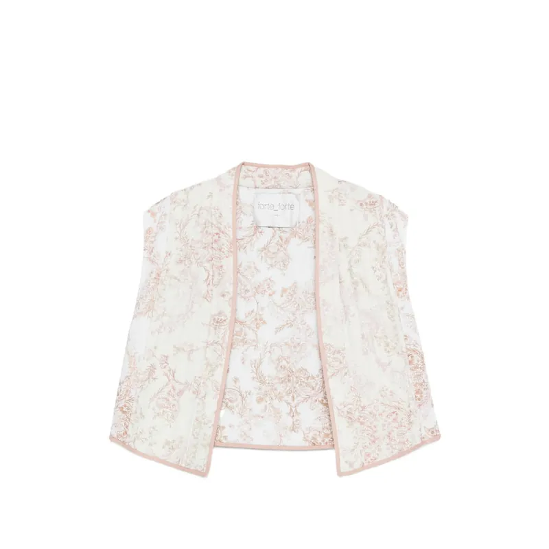 Waistcoats White, Pink - Forte_Forte