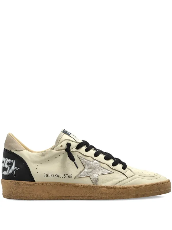 Ball Star Leather Sneakers - Golden Goose