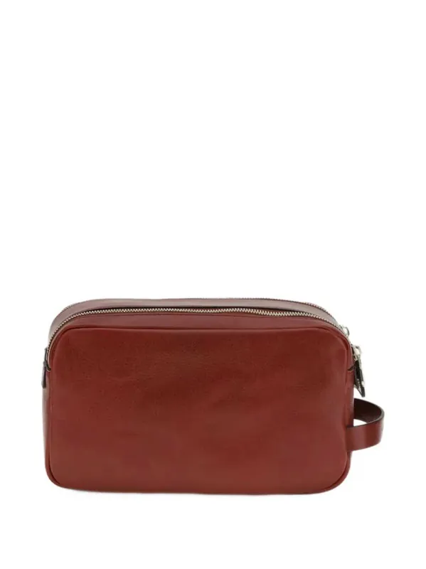 Leather Toiletry Bag - Brunello Cucinelli