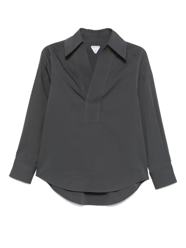 V-Neck Cotton Shirt