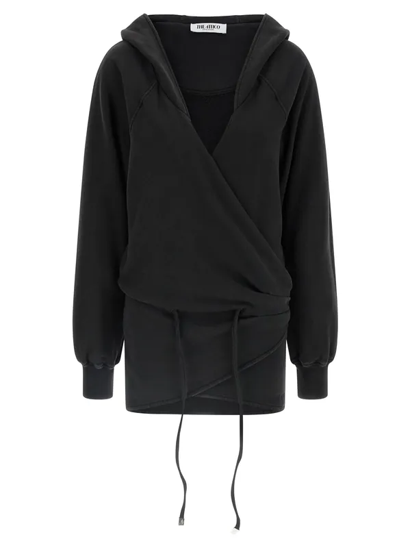 Hooded Dress Dresses Black - The Attico