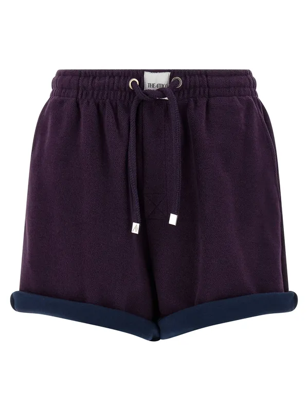 American Fleece Shorts Bermuda And Short Purple - The Attico
