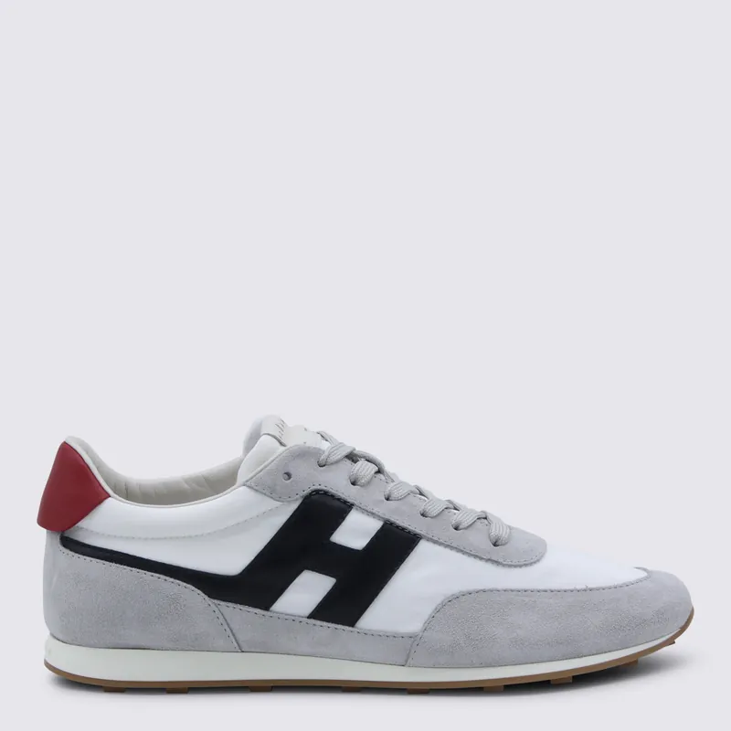 Sneakers Bianco-Nero-Rosso