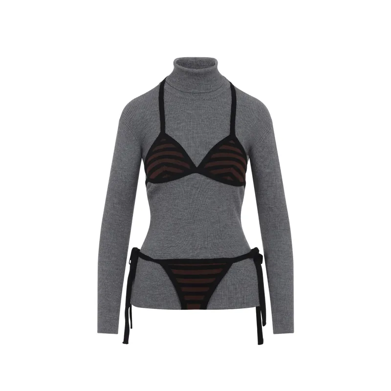 Turtle Neck Grey - Moschino