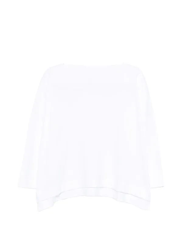 Cotton Boat-Neck Sweater