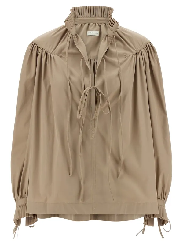 Catya Shirt And Blouse Beige - Dries Van Noten