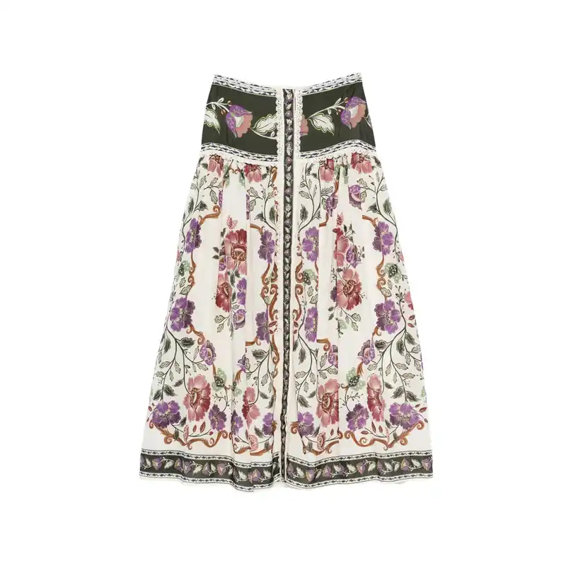 Skirts Neutral, Green - Farm Rio