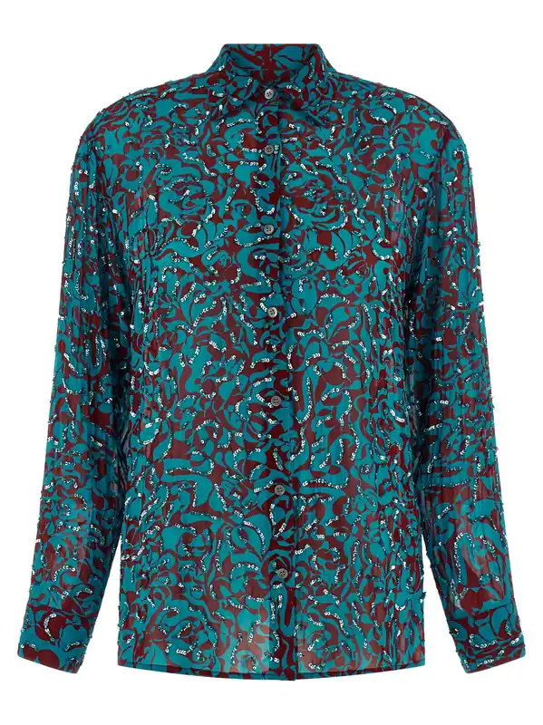 Clavelly Shirt And Blouse Light Blue - Dries Van Noten