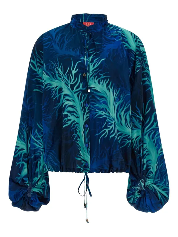 Printed Silk Blouse - F.R.S .