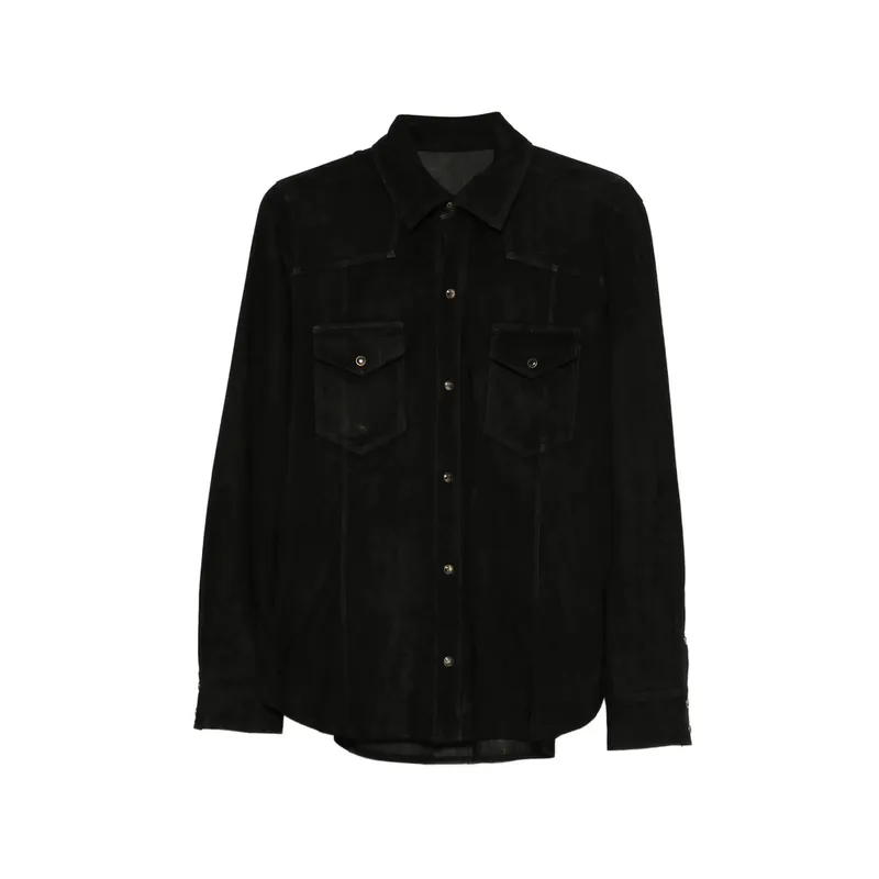 Leather Shirts Black - Rifugio
