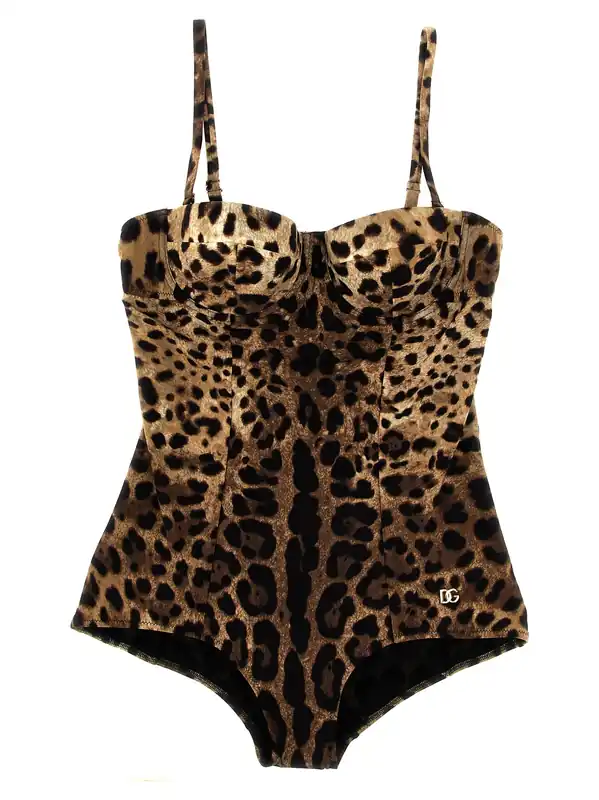 Leopardo Beachwear Brown - Dolce & Gabbana