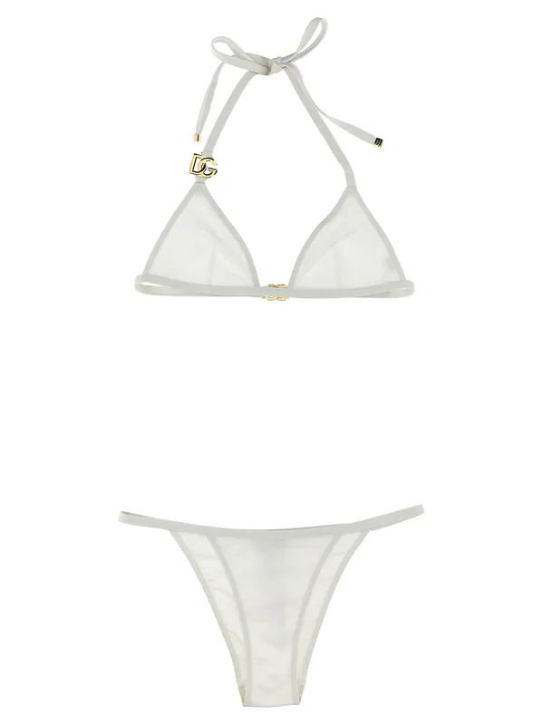 Dg Bikini Beachwear White - Dolce & Gabbana