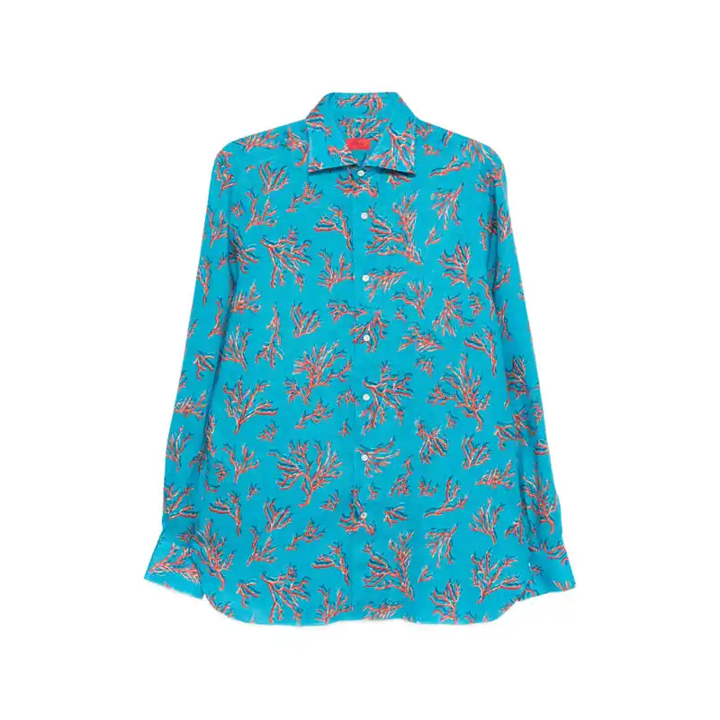 Shirts Blue, Orange - Isaia