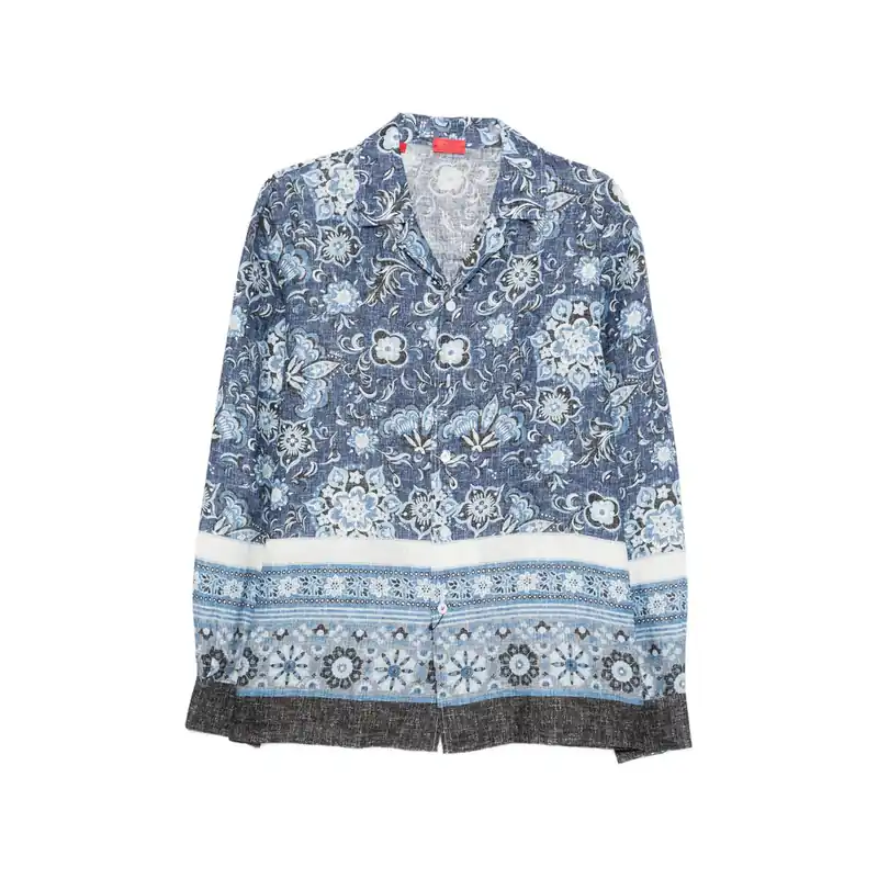 Shirts Blue, Gray - Isaia