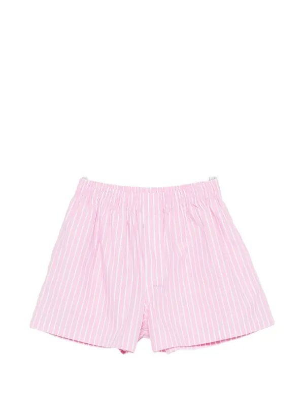 Striped Cotton Shorts - Balenciaga
