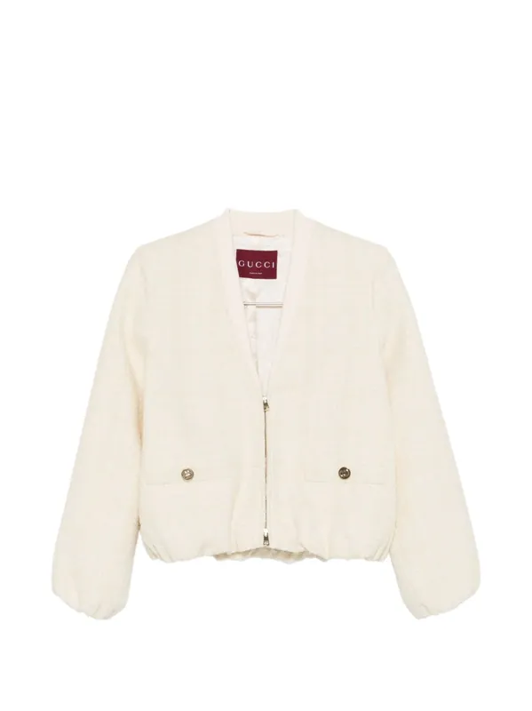 Cotton Tweed Jacket - Gucci
