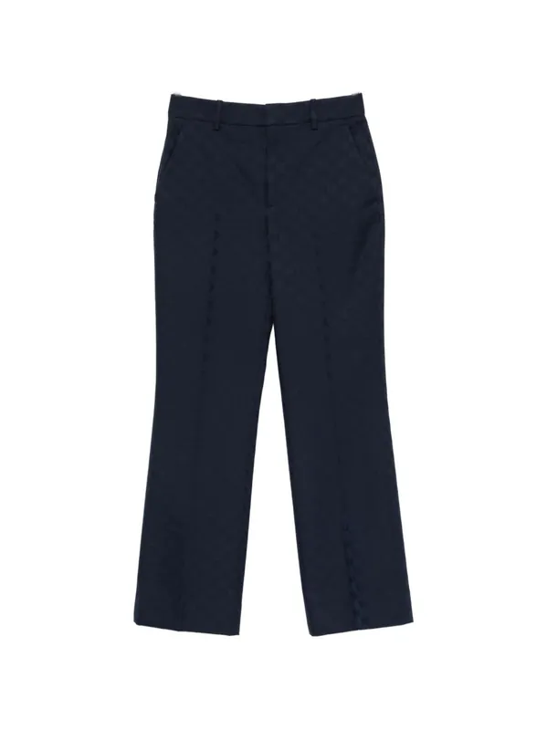 Cotton Blend Trousers - Gucci