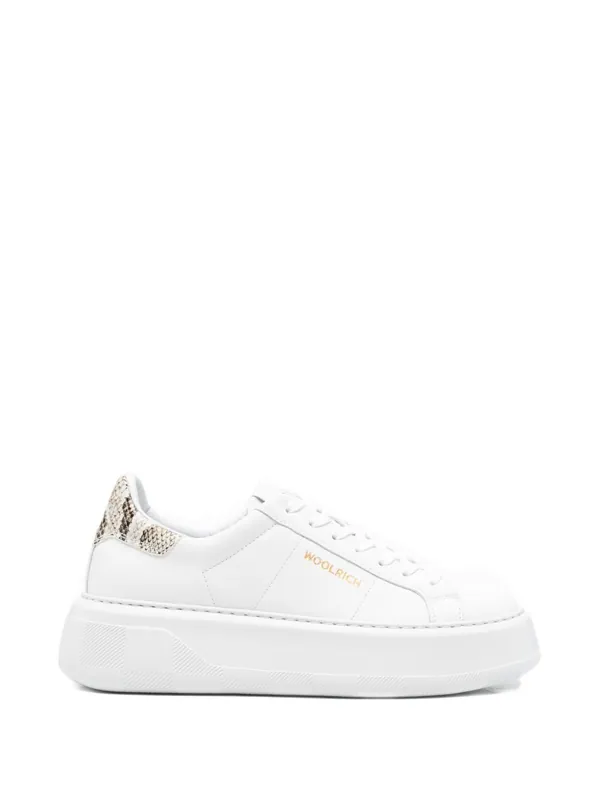 Chunky Court Leather Sneakers - Woolrich