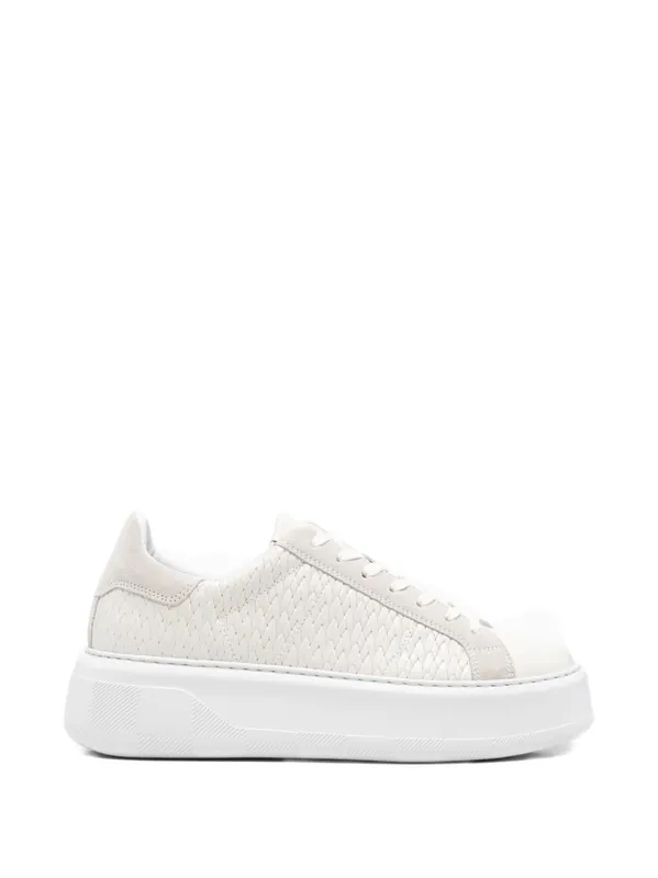 Chunky Court Leather Sneakers - Woolrich