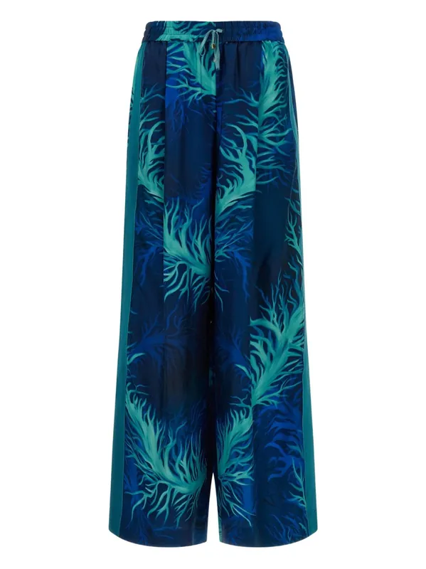 Printed Silk Trousers - F.R.S .