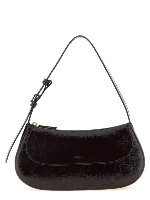 Clovelly Shoulder Bags Purple - Mulberry